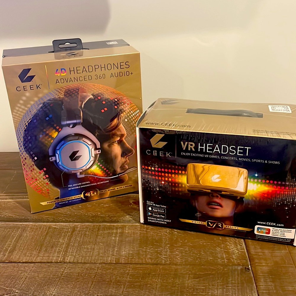 Ceek 4D Headphones Advanced 360 Audio + & VR Headset